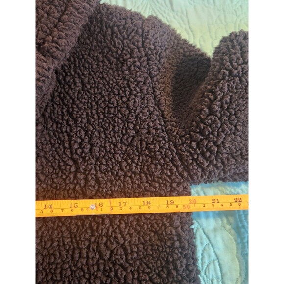 Sky‎ & Sparrow Medium Black Sherpa Open Jacket - Picture 6 of 7